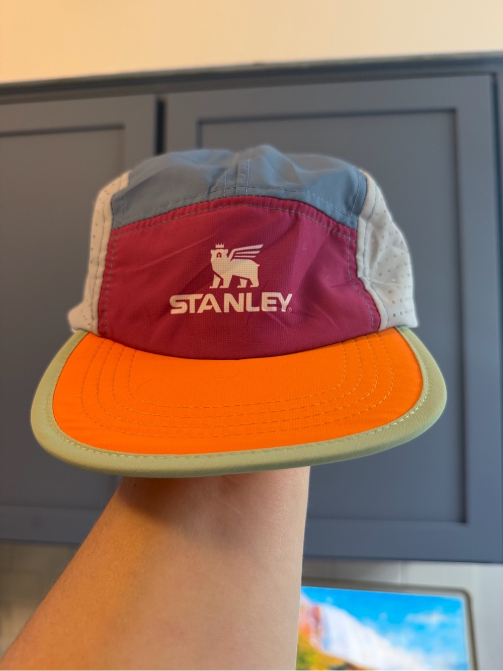 Stanley Men's Multicolor Performance Cap - Orange, Maroon & Gray